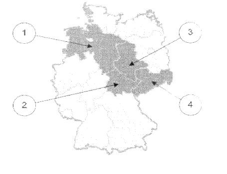 Abbildung zur Aufgabe 8. Welches Bundesland ist Sachsen?